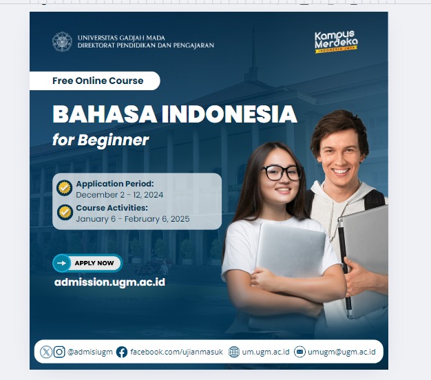 Banner Bahasa Indonesia Free Course